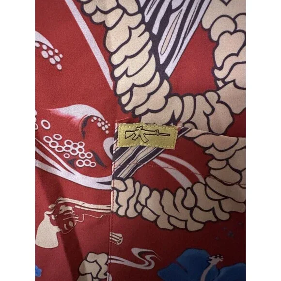 Retro Rifle Fear N Loathing In Las Vegas Dr. Gonzo Hawaiian Shirt Men's 3XL - Picture 12 of 12